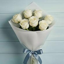 Букет 7 Белых роз Эдлесс Лав #REPLACE_PRED# Чехове