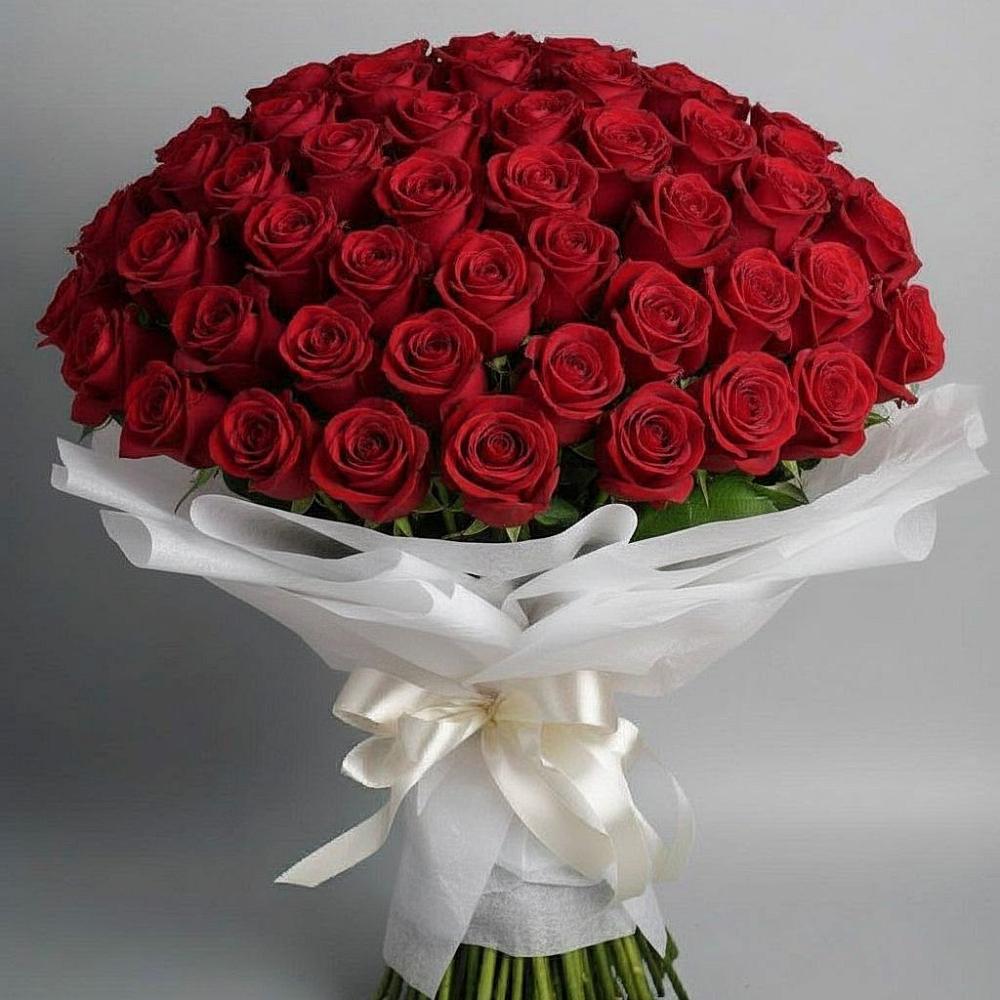 101 Красная роза Блэк Мэджик в Чехове Букет 101 Красная роза Блэк Мэджик в Чехове