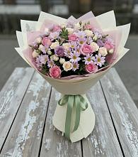 Букет цветов из:  Розы и Хризантемы #REPLACE_PRED# Чехове