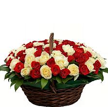Корзина 101 роза #REPLACE_PRED# Чехове Премиум букет из: Розы #REPLACE_PRED# Чехове