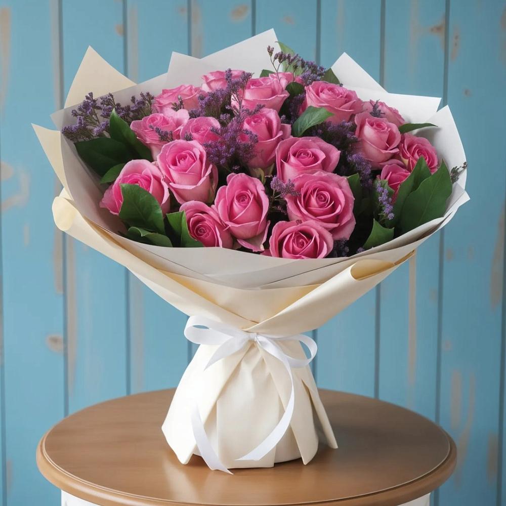 Букет счастливые мгновения в Чехове Букет цветов из: Розы в Чехове