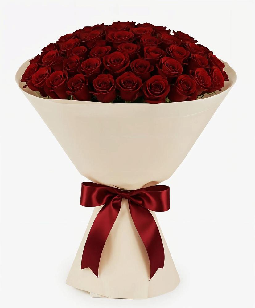 101 Бордовая роза Блэк Бакарра в Чехове Букет 101 Бордовая роза Блэк Бакарра в Чехове