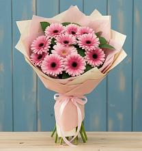 Букет пурпурно-розовый в Чехове Букет цветов из:  Герберы в Чехове