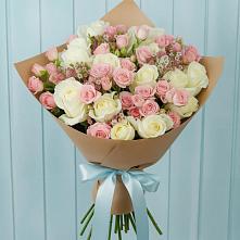 Букет романтичный подарок в Чехове Букет цветов из:  Розы в Чехове
